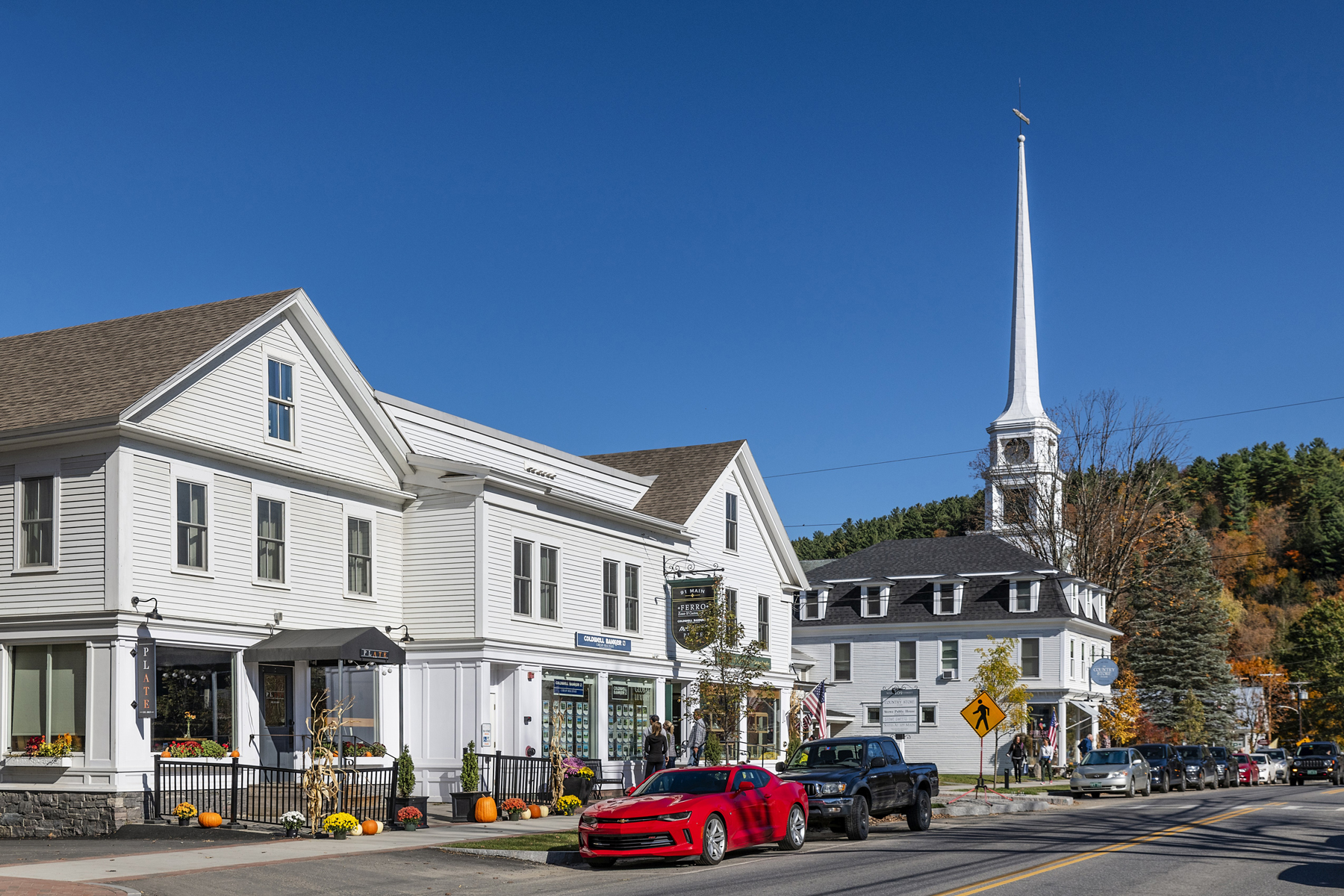 The charming village of Stowe in Vermont.